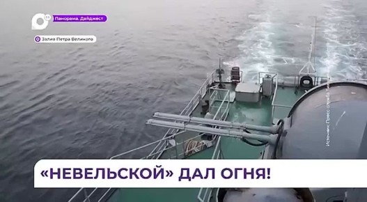 Артиллерийские стрельбы провели в заливе Петра Великого