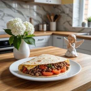 Конвертики из тортильи с начинкой за рекордные 20 минут