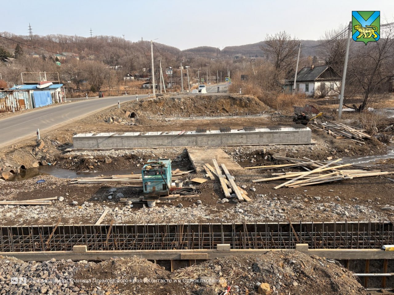 Новый автомобильный мост соединит две части посёлка Шкотово Новый автомобильный мост соединит две части посёлка Шкотово