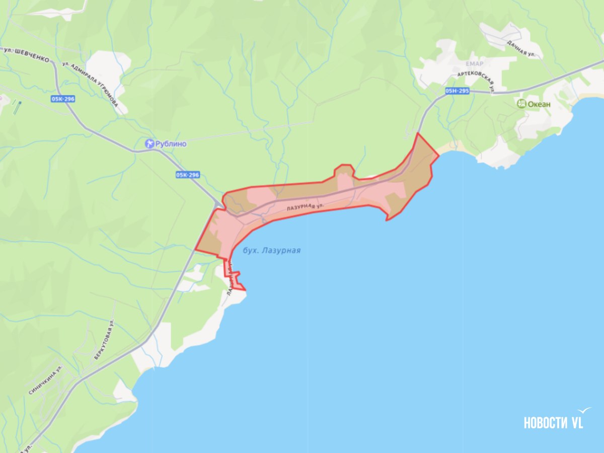 Администрация Владивостока заказывает инженерные изыскания бухты Лазурной под будущую застройку