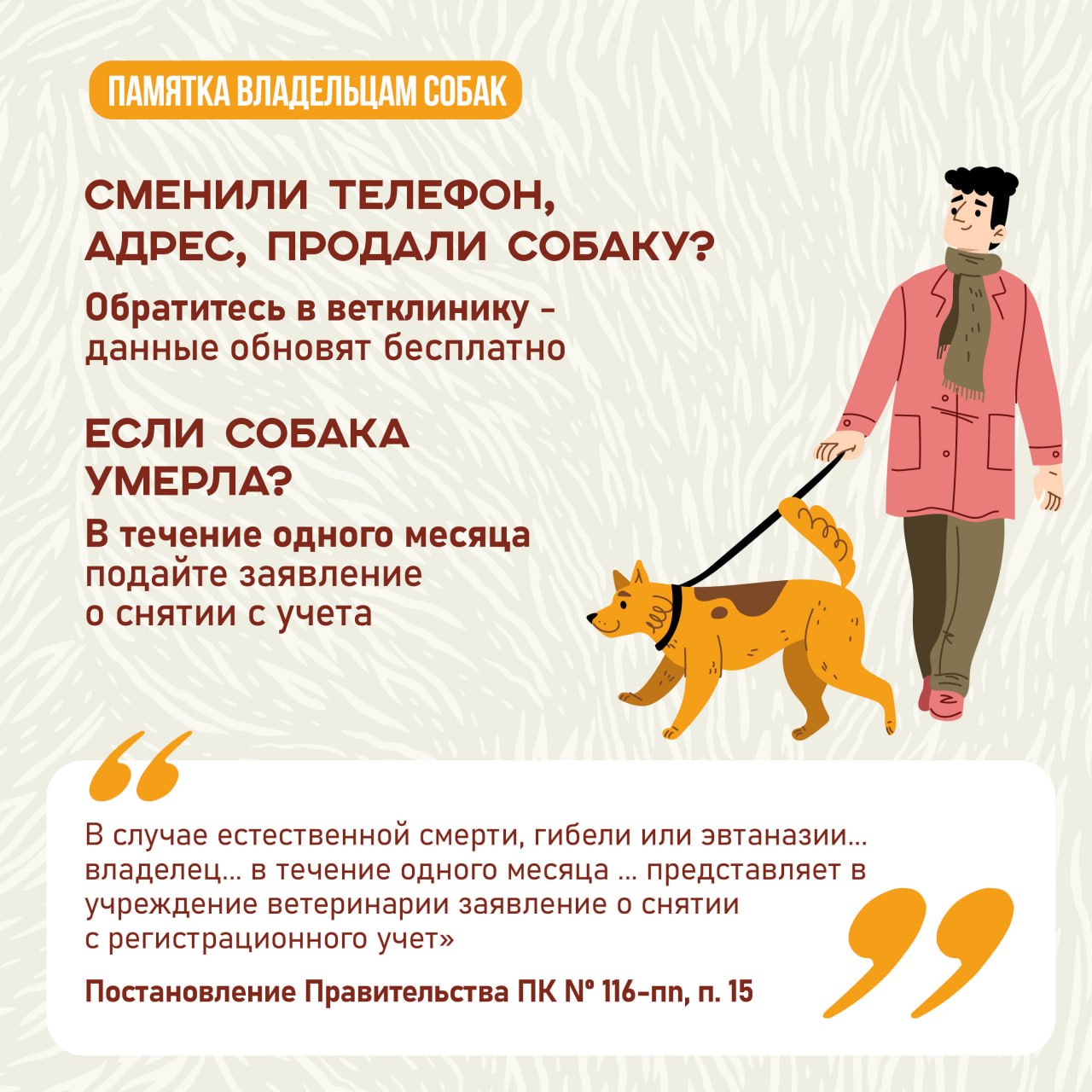 А у вас дома живет собака? Тогда вам нужно ее зарегистрировать! А у вас дома живет собака? Тогда вам нужно ее зарегистрировать!