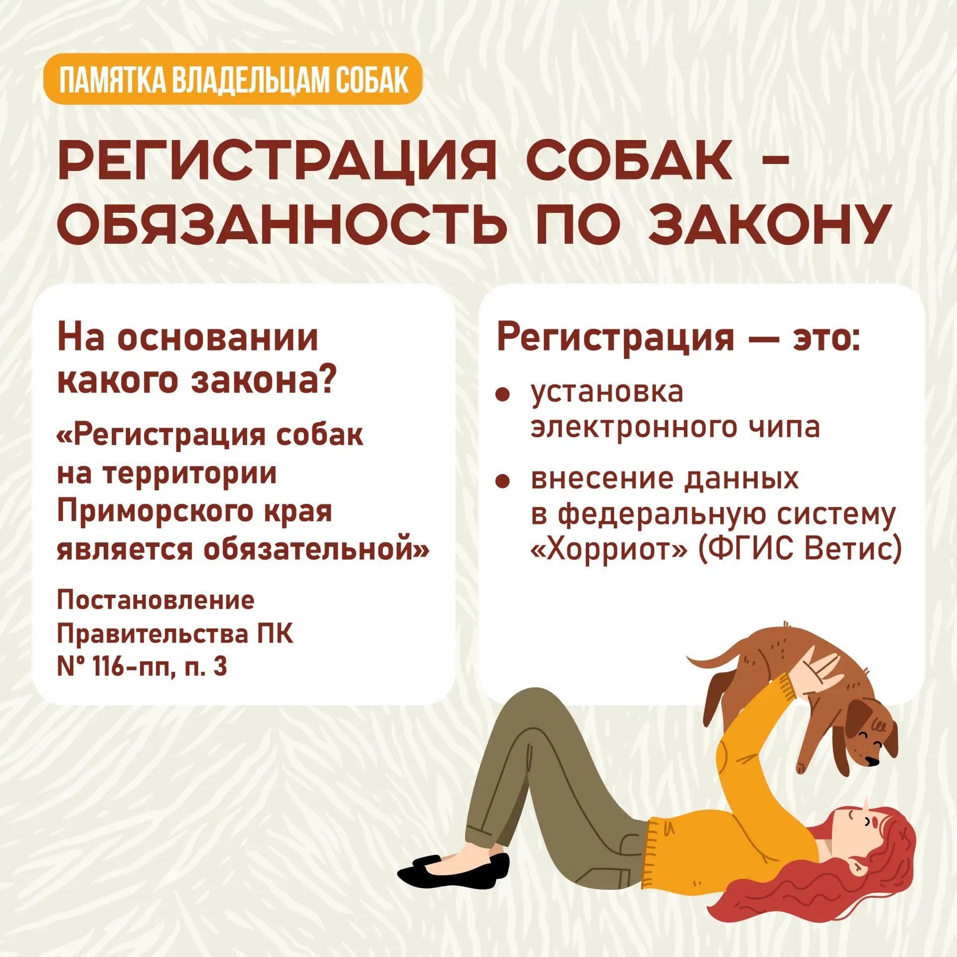 А у вас дома живет собака? Тогда вам нужно ее зарегистрировать!