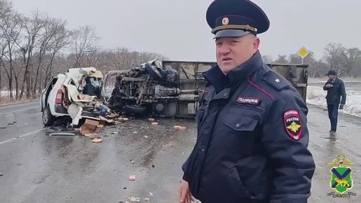 В Приморье сотрудники полиции устанавливают обстоятельства автоаварии со смертельным исходом