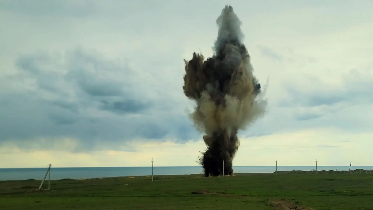 В Крыму уничтожили 250-килограммовую бомбу времён ВОВ