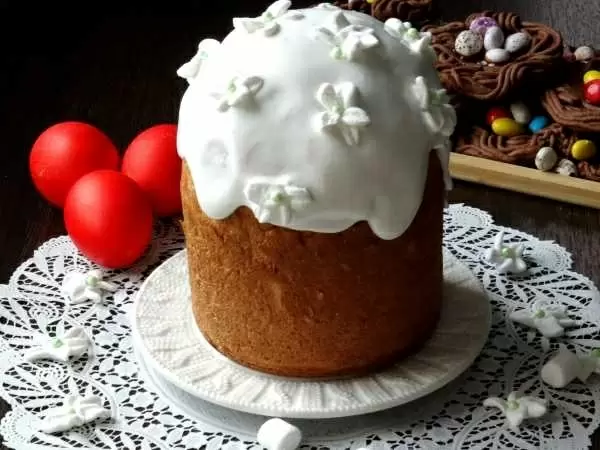 Цветы из маршмеллоу для кулича