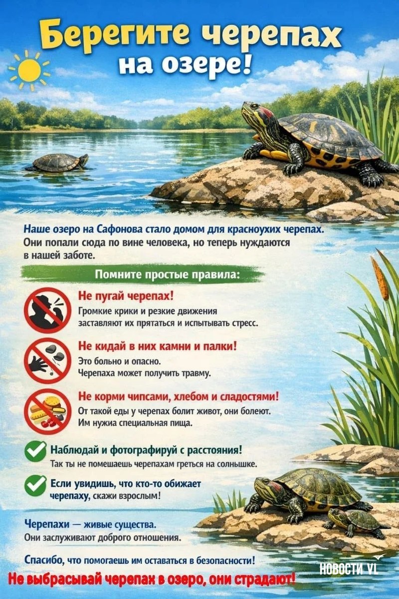 Первоклассники из Владивостока подготовили исследование о жизни брошенных черепашек в озере на Сафонова Первоклассники из Владивостока подготовили исследование о жизни брошенных черепашек в озере на Сафонова