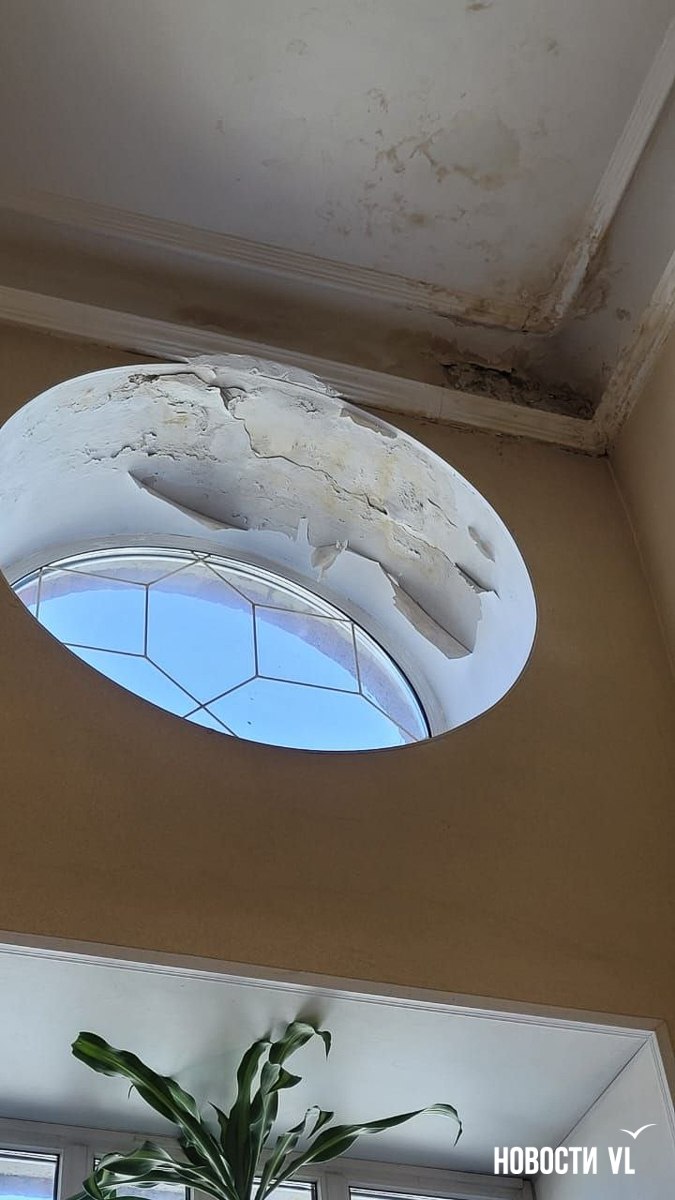 На ремонт насквозь ржавой крыши и фасада старинного здания в центре Владивостока в этом году не нашлось средств На ремонт насквозь ржавой крыши и фасада старинного здания в центре Владивостока в этом году не нашлось средств