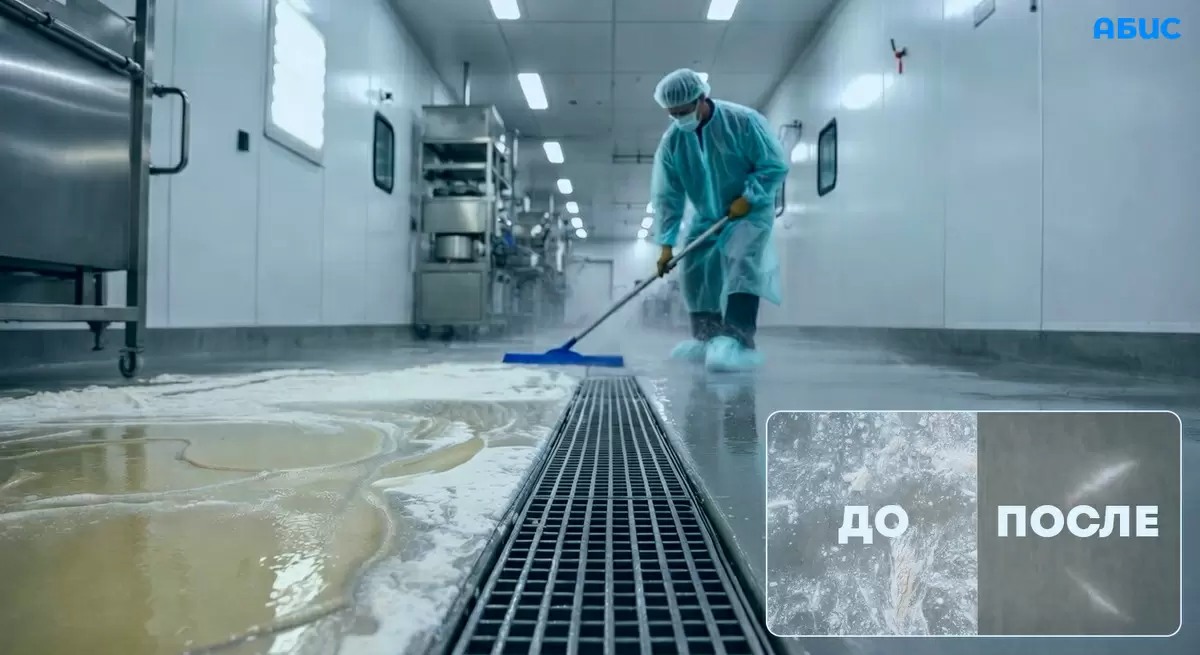 Эффективные методы очистки бетонного пола и сыроварочного оборудования на производстве