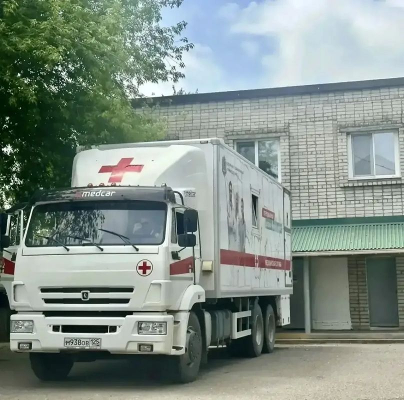 Передвижной медицинский комплекс продолжает работу в Уссурийском городском округе