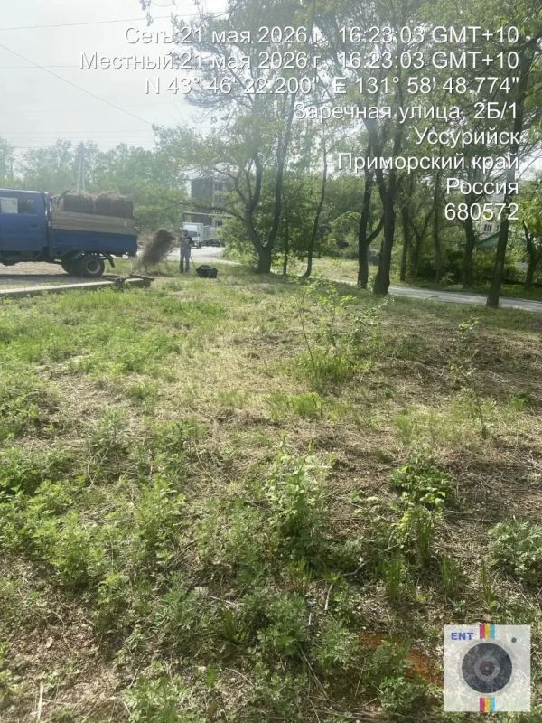 Чистота и порядок: в Уссурийске выкашивают траву Чистота и порядок: в Уссурийске выкашивают траву