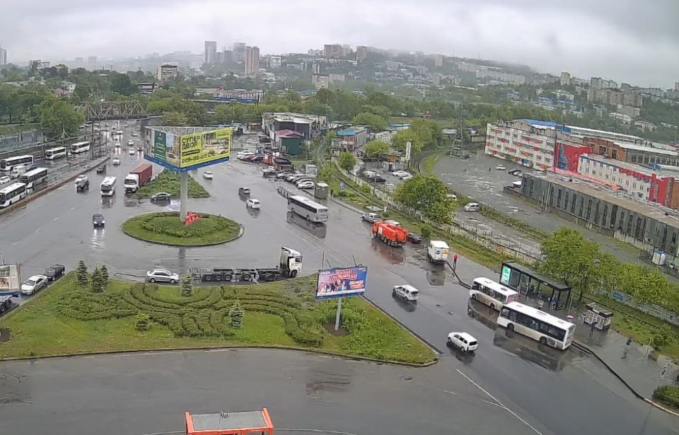 Сегодня во Владивостоке дождливо