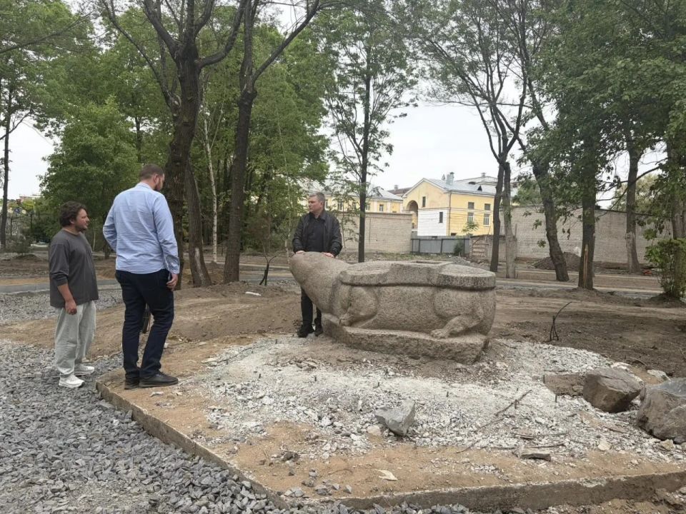 Евгений Корж: Проверил, как идут работы в Городском парке Евгений Корж: Проверил, как идут работы в Городском парке