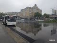 На Луговой сделали новую сеть ливневой канализации, но здесь всё равно собралась лужа