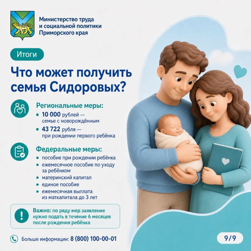 Семья Сидоровых ждёт первенца: какие меры поддержки им положены? Семья Сидоровых ждёт первенца: какие меры поддержки им положены?