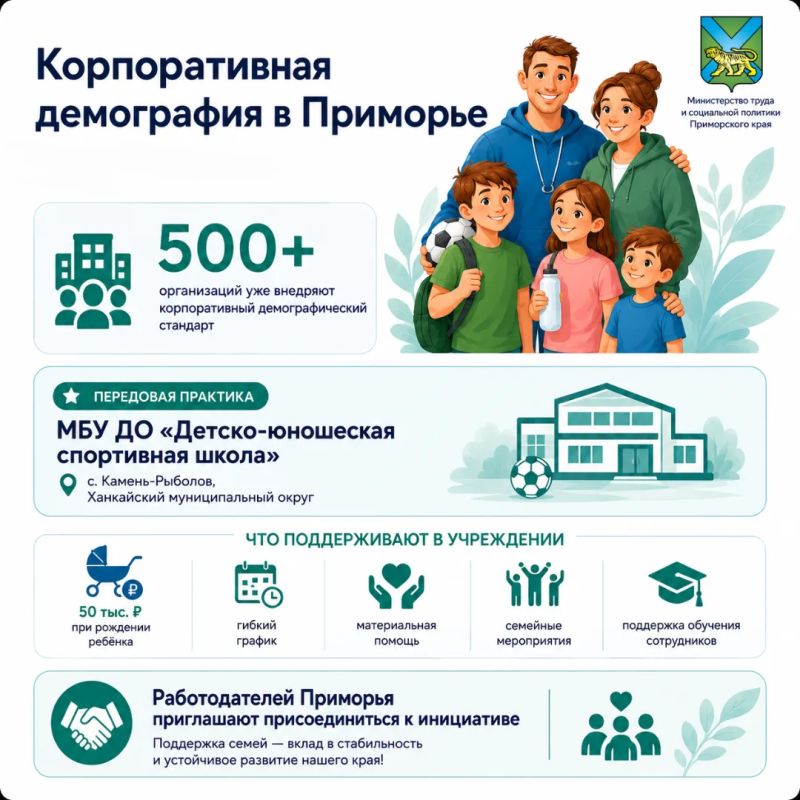 Поддержка семьи начинается с рабочего места