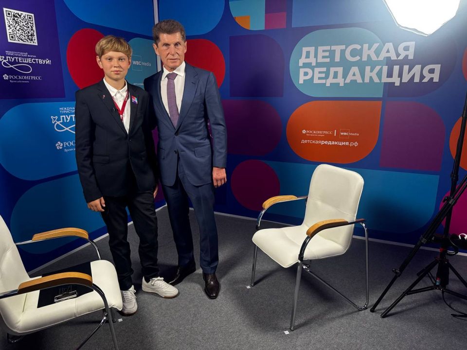 Студию «Детской редакции» посетил губернатор Приморского края — Олег Кожемяко