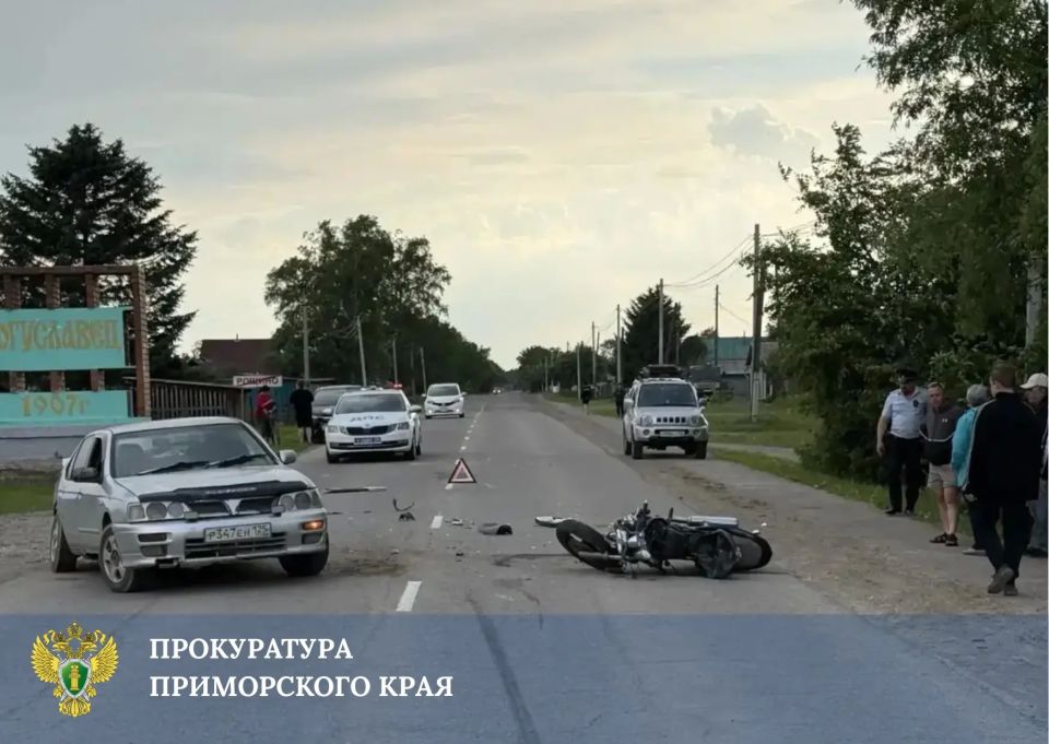 Прокуратура взяла на контроль установление обстоятельств смертельного ДТП в селе Рощино, в котором погиб 15-летний водитель мотоцикла