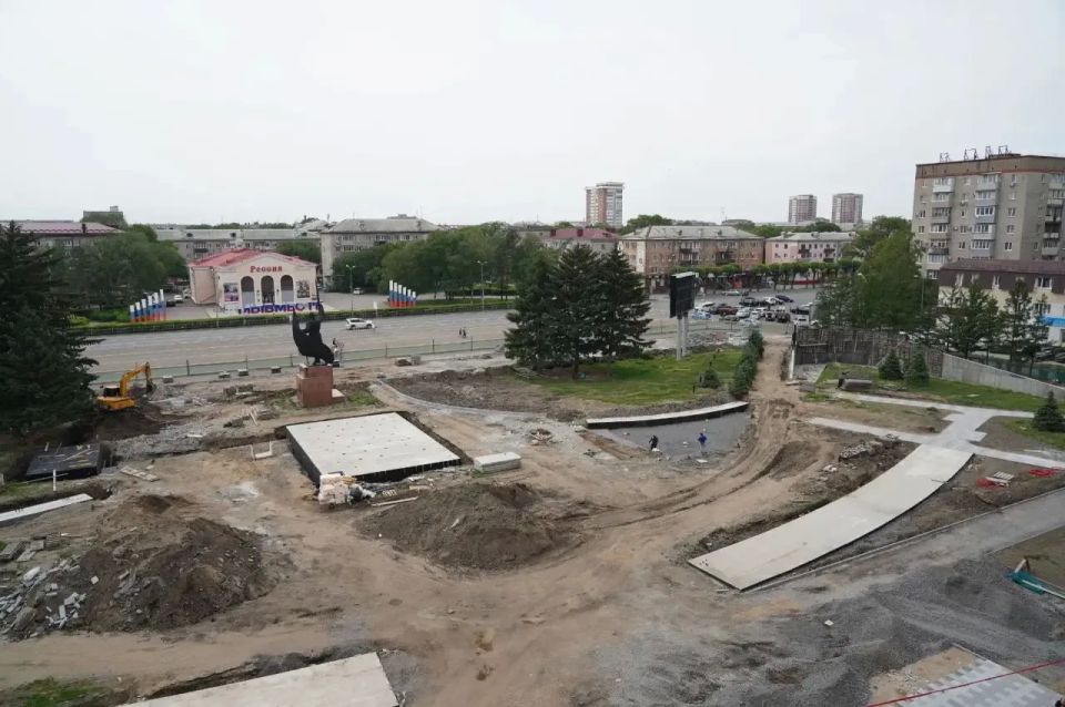 Городской парк ДОРА и центральная площадь в Уссурийске преображаются