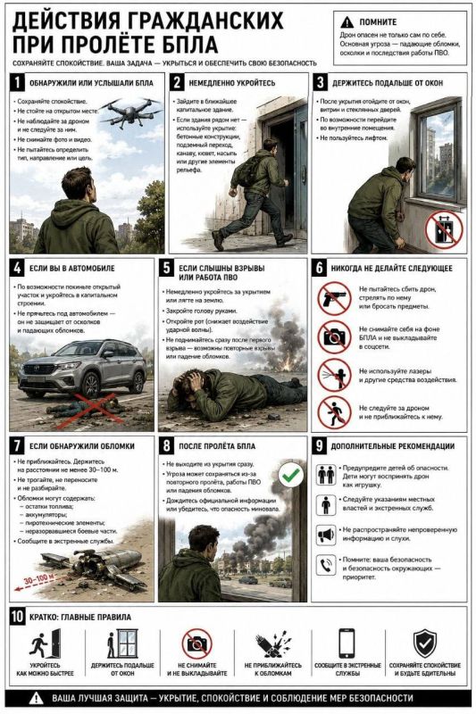 Александр Малькевич: Памятка гражданским при обнаружении или пролёте БПЛА