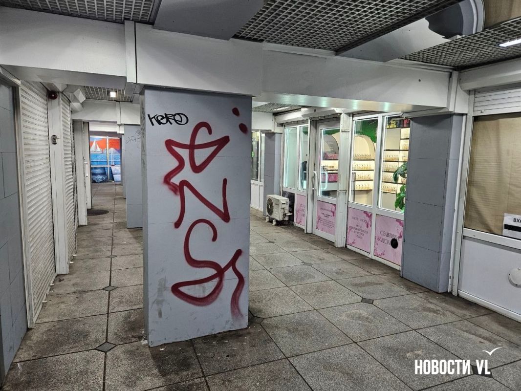 Весной гранитные стены в двух подземных переходах в центре Владивостока покрасили в серый цвет Весной гранитные стены в двух подземных переходах в центре Владивостока покрасили в серый цвет