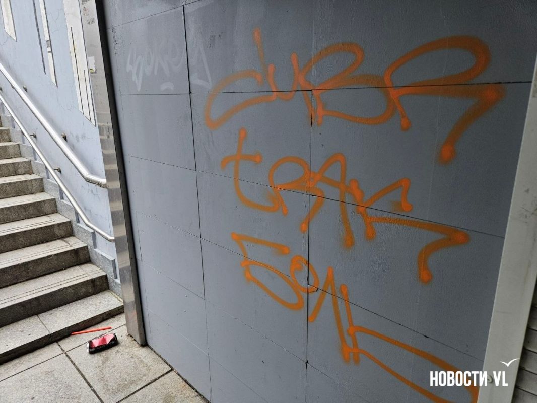 Весной гранитные стены в двух подземных переходах в центре Владивостока покрасили в серый цвет Весной гранитные стены в двух подземных переходах в центре Владивостока покрасили в серый цвет