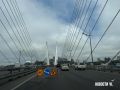 На Золотом мосту на полосе в сторону центра ведутся дорожные работы