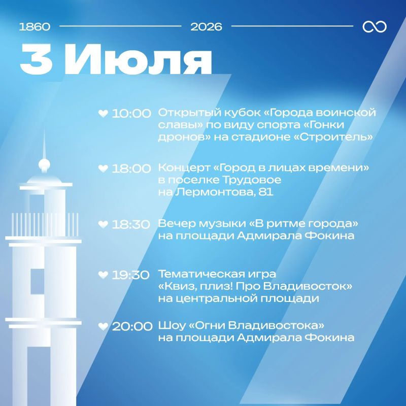 Владивостоку – 166 лет: как дальневосточная столица отметит День рождения Владивостоку – 166 лет: как дальневосточная столица отметит День рождения