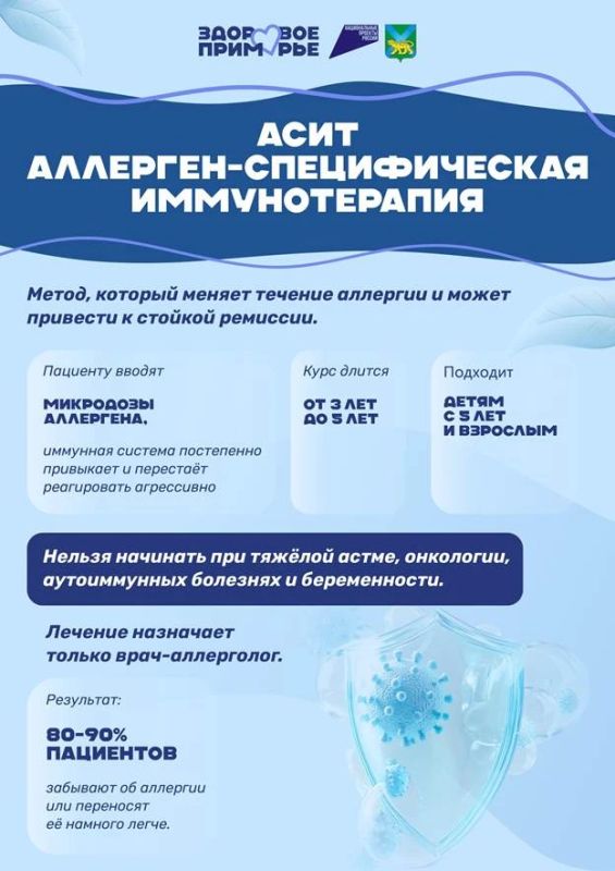 В Приморье стартовала Неделя профилактики аллергических заболеваний В Приморье стартовала Неделя профилактики аллергических заболеваний