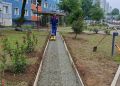 Дорожку на месте «народной тропы» делают в сквере на Некрасовской