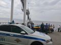 В Артеме полицейские работают на месте обрушения морского причала