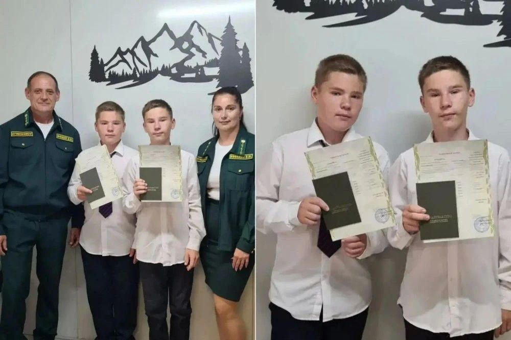 Юные лесничие из Глубинного получили свои первые профессиональные документы