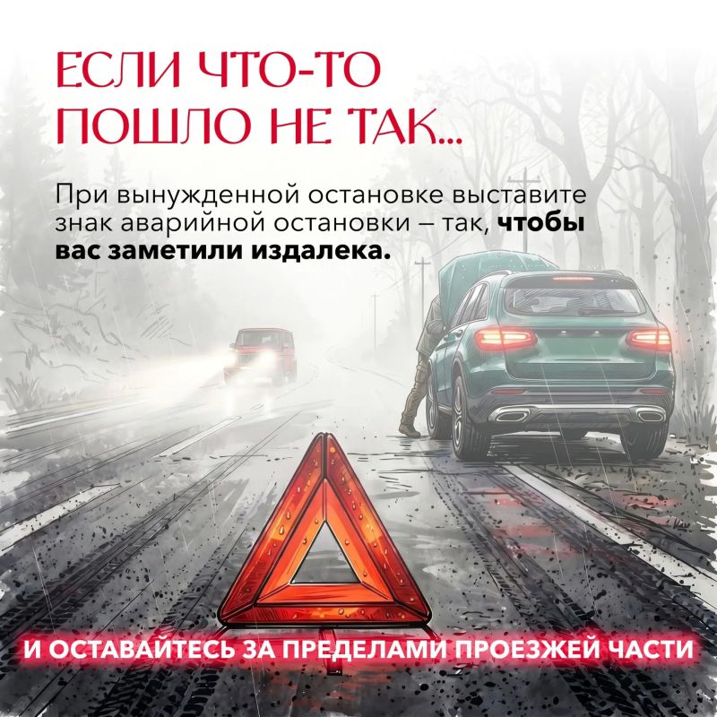 Четыре правила для безопасной поездки в туман! Четыре правила для безопасной поездки в туман!