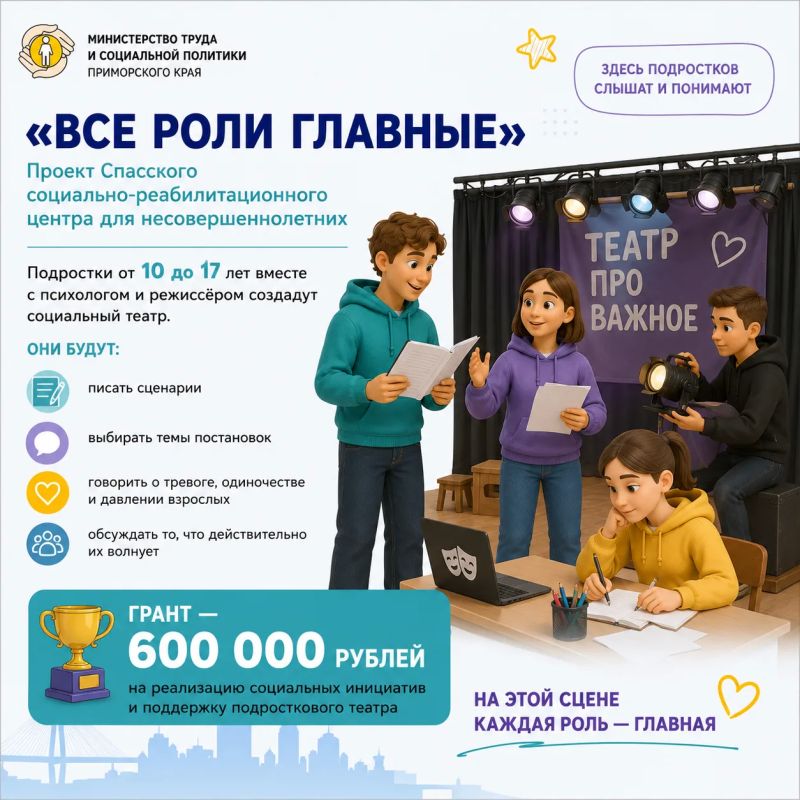 Сразу три учреждения социальной сферы Приморского края вошли в число победителей конкурса Благотворительного фонда Елены и Геннадия Тимченко «Среда возможностей» Сразу три учреждения социальной сферы Приморского края вошли в число победителей конкурса Благотворительного фонда Елены и Геннадия Тимченко «Среда возможностей»