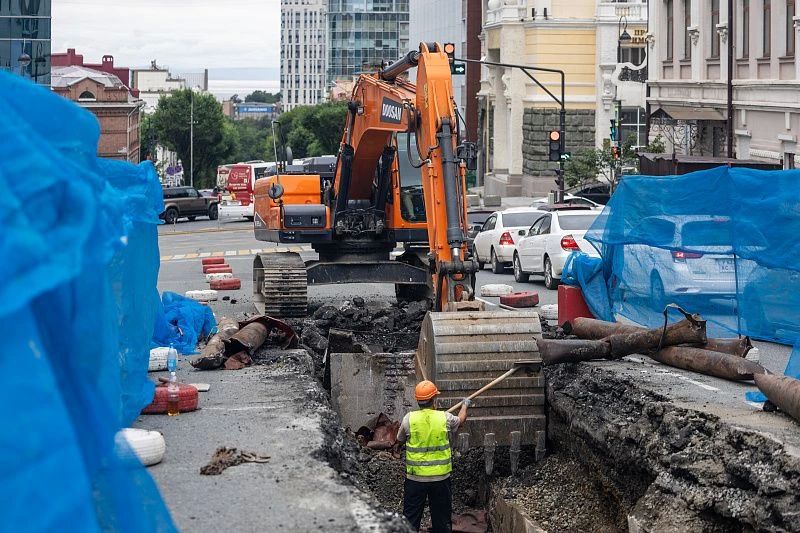 Во Владивостоке завершают второй этап ремонта теплосетей на Фонтанной Во Владивостоке завершают второй этап ремонта теплосетей на Фонтанной