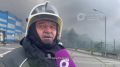 Пожарные продолжают борьбу с огнём на Днепровской