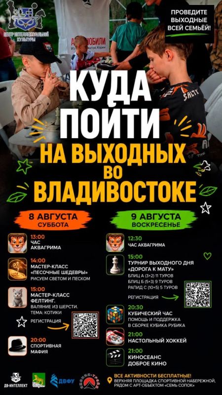 Куда пойти всей семьёй во Владивостоке в эти выходные?