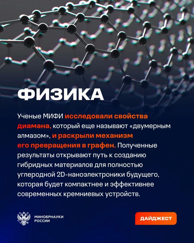О самых интересных открытиях российских ученых за неделю по версии Минобрнауки России, РАН и РНФ — смотрите в карточках О самых интересных открытиях российских ученых за неделю по версии Минобрнауки России, РАН и РНФ — смотрите в карточках