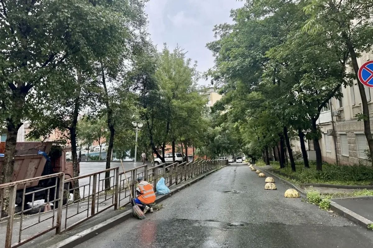Во Владивостоке идет небольшой дождь Во Владивостоке идет небольшой дождь