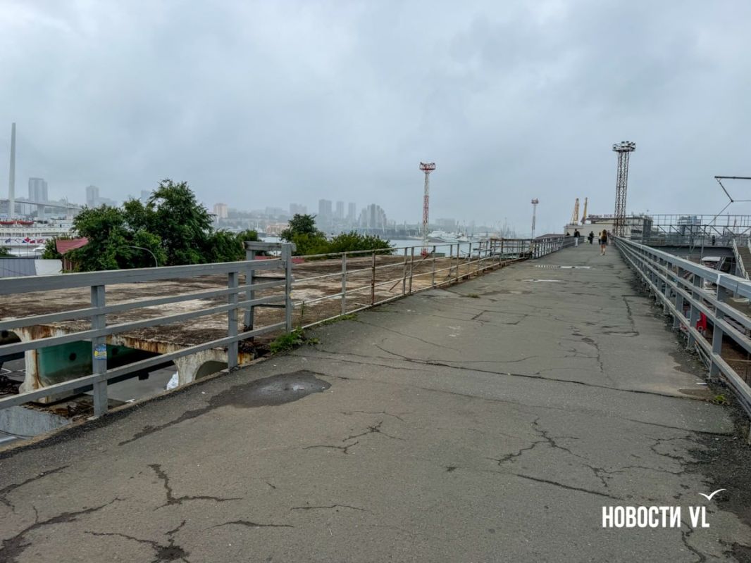 На виадуке у центральной площади Владивостока полностью снесли здание касс электричек На виадуке у центральной площади Владивостока полностью снесли здание касс электричек