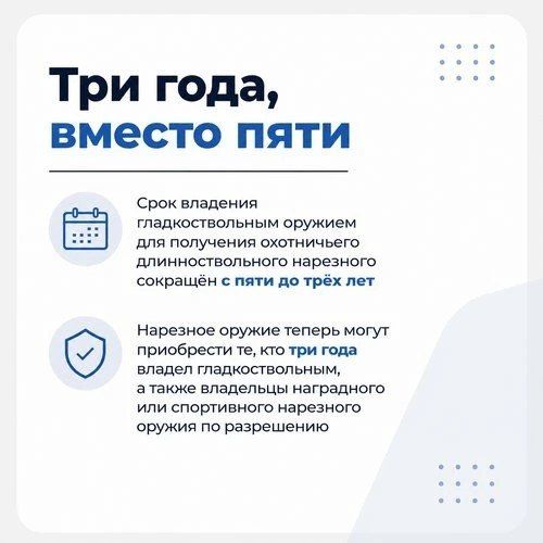 Президент подписал поправки в Федеральный закон «Об оружии» Президент подписал поправки в Федеральный закон «Об оружии»