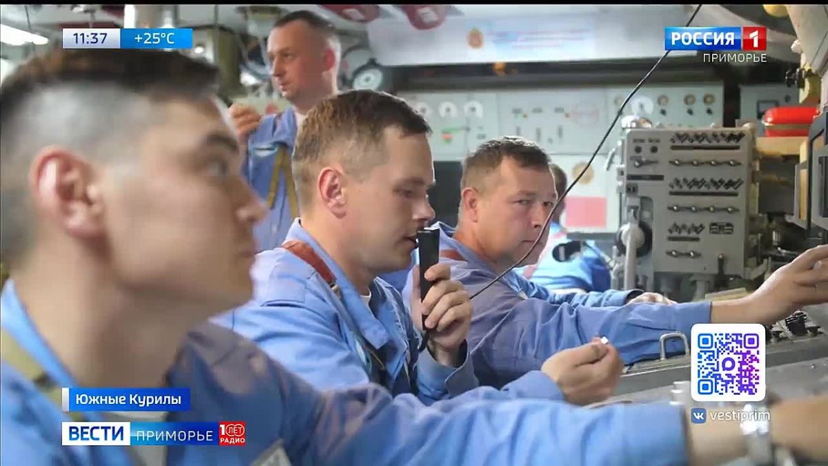 Силы Тихоокеанского флота нанесли ракетный удар по кораблям условного противника, вблизи побережья Южных Курильских островов
