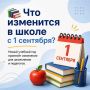С 1 сентября школьников и педагогов ждут изменения