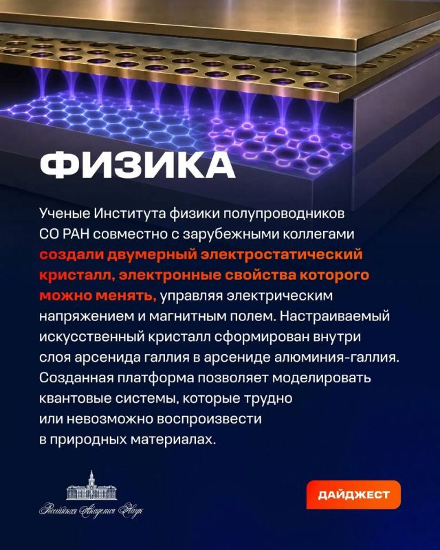 О самых интересных открытиях российских ученых за неделю по версии Минобрнауки России, РАН и РНФ — смотрите в карточках О самых интересных открытиях российских ученых за неделю по версии Минобрнауки России, РАН и РНФ — смотрите в карточках