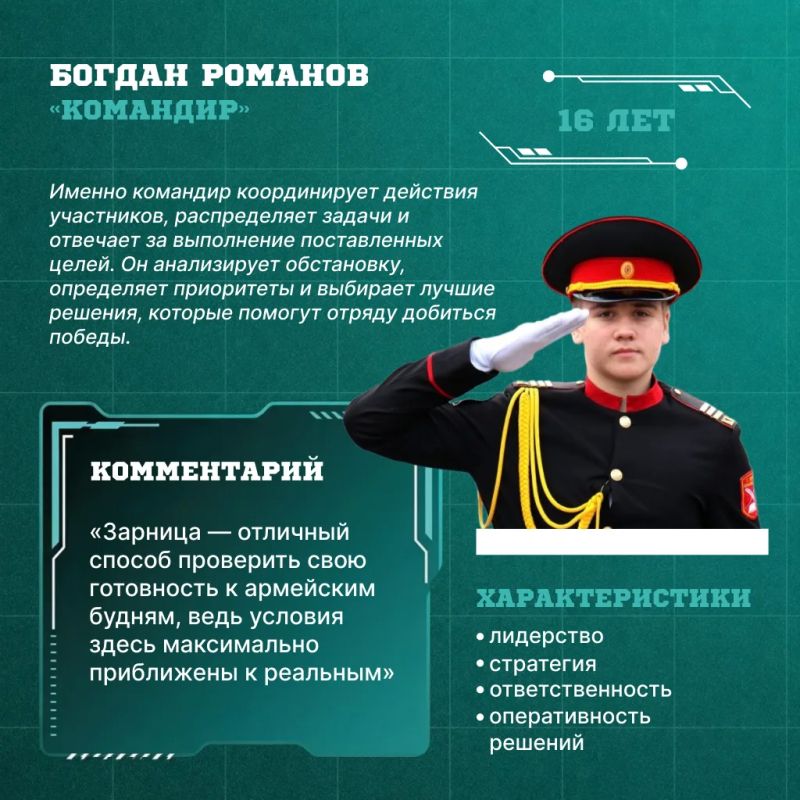 Знакомимся со специальностями финалистов «Зарницы 2.0» приморского отряда «Кадеты 18.25» Знакомимся со специальностями финалистов «Зарницы 2.0» приморского отряда «Кадеты 18.25»