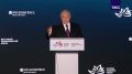 Путин на пленарной сессии ВЭФ рассказал о встрече с тигром в лесах Приморского края