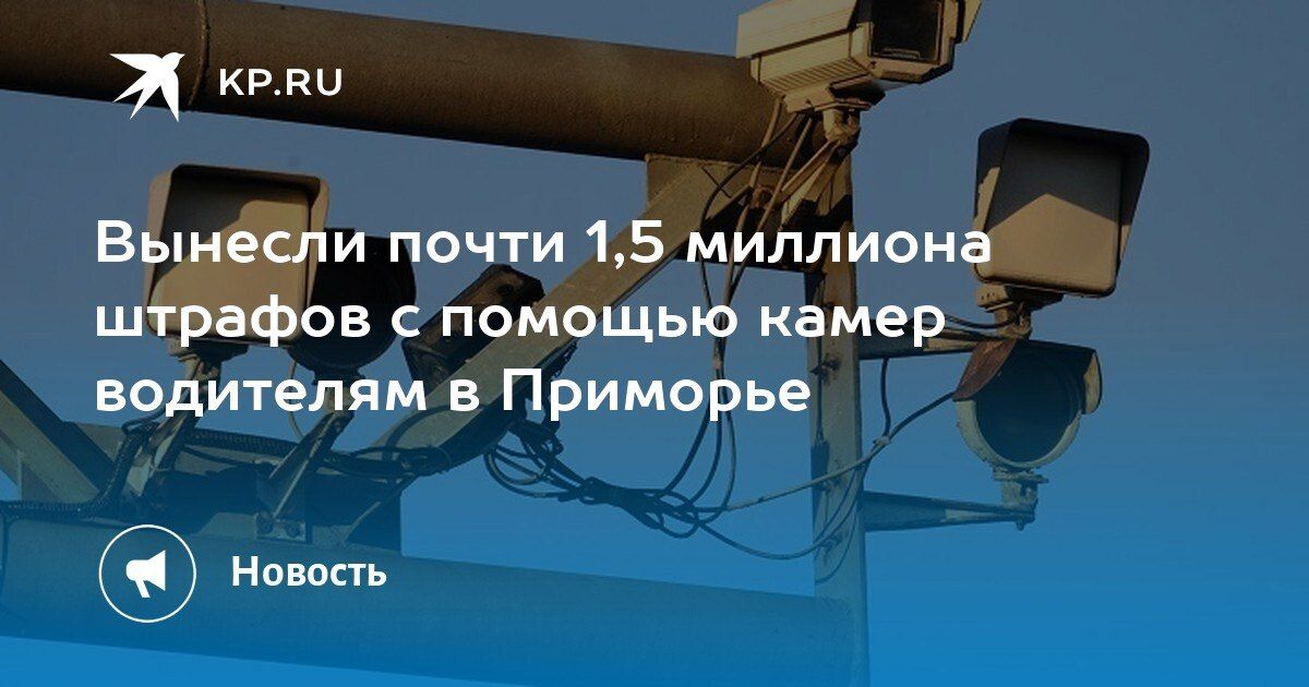 Штрафы в Приморье: почти 1,5 миллиона постановлений