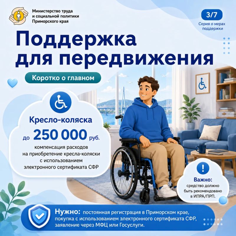 Поддержка рядом. В Приморском крае для людей с инвалидностью предусмотрены дополнительные меры социальной поддержки Поддержка рядом. В Приморском крае для людей с инвалидностью предусмотрены дополнительные меры социальной поддержки