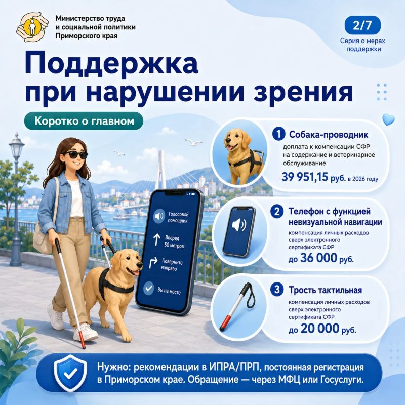 Поддержка рядом. В Приморском крае для людей с инвалидностью предусмотрены дополнительные меры социальной поддержки Поддержка рядом. В Приморском крае для людей с инвалидностью предусмотрены дополнительные меры социальной поддержки