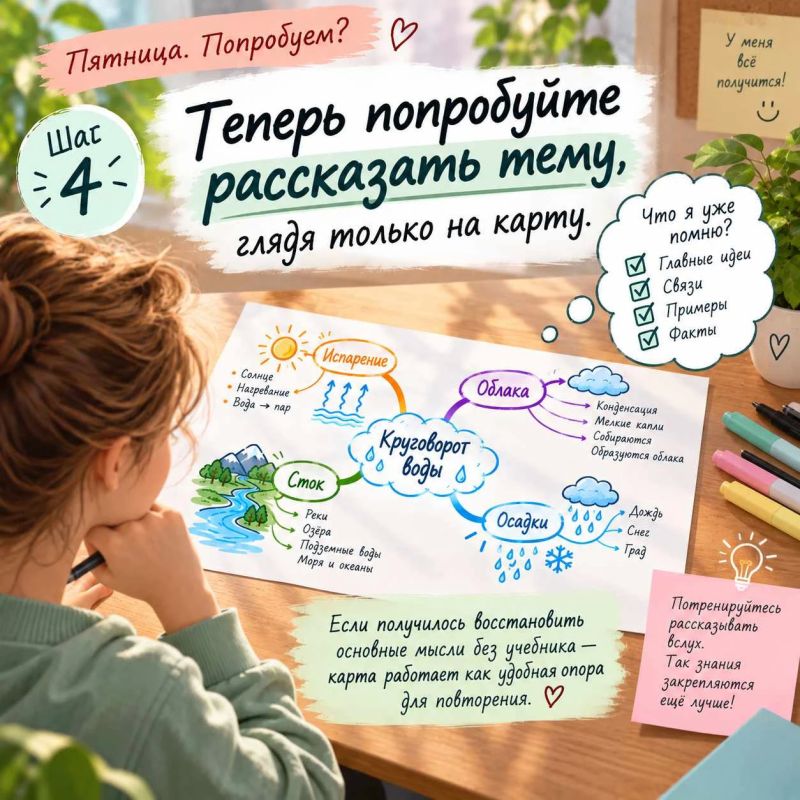 Пятница. Попробуем? Как перестать заучивать и начать понимать: делаем интеллект-карту за 10 минут Пятница. Попробуем? Как перестать заучивать и начать понимать: делаем интеллект-карту за 10 минут