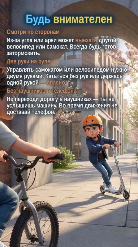Главные правила для велосипедистов и СИМ: Главные правила для велосипедистов и СИМ: